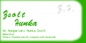 zsolt hunka business card